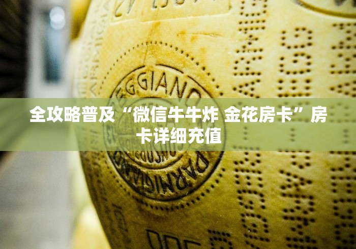 全攻略普及“微信牛牛炸 金花房卡”房卡详细充值 全攻略普及“微信牛牛炸 金花房卡”房卡详细充值