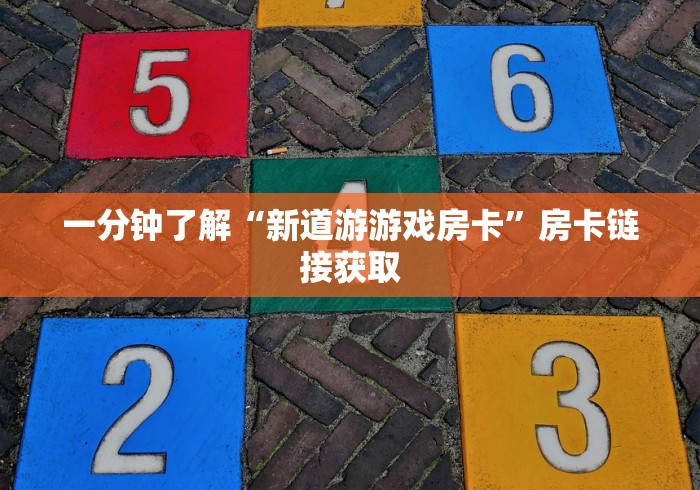 一分钟了解“新道游游戏房卡”房卡链接获取