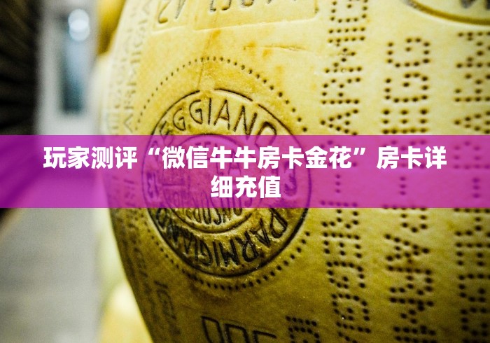 玩家测评“微信牛牛房卡金花”房卡详细充值